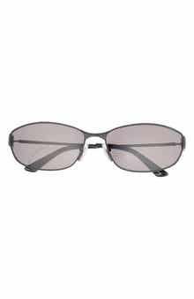 Balenciaga 65mm Oversize Oval Sunglasses