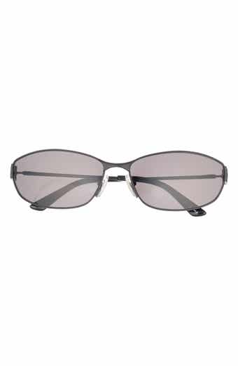 Balenciaga 65mm Oversize Oval Sunglasses