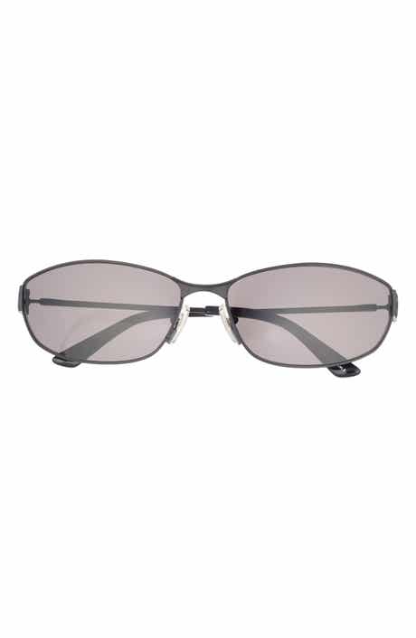 Balenciaga 65mm Oversize Oval Sunglasses