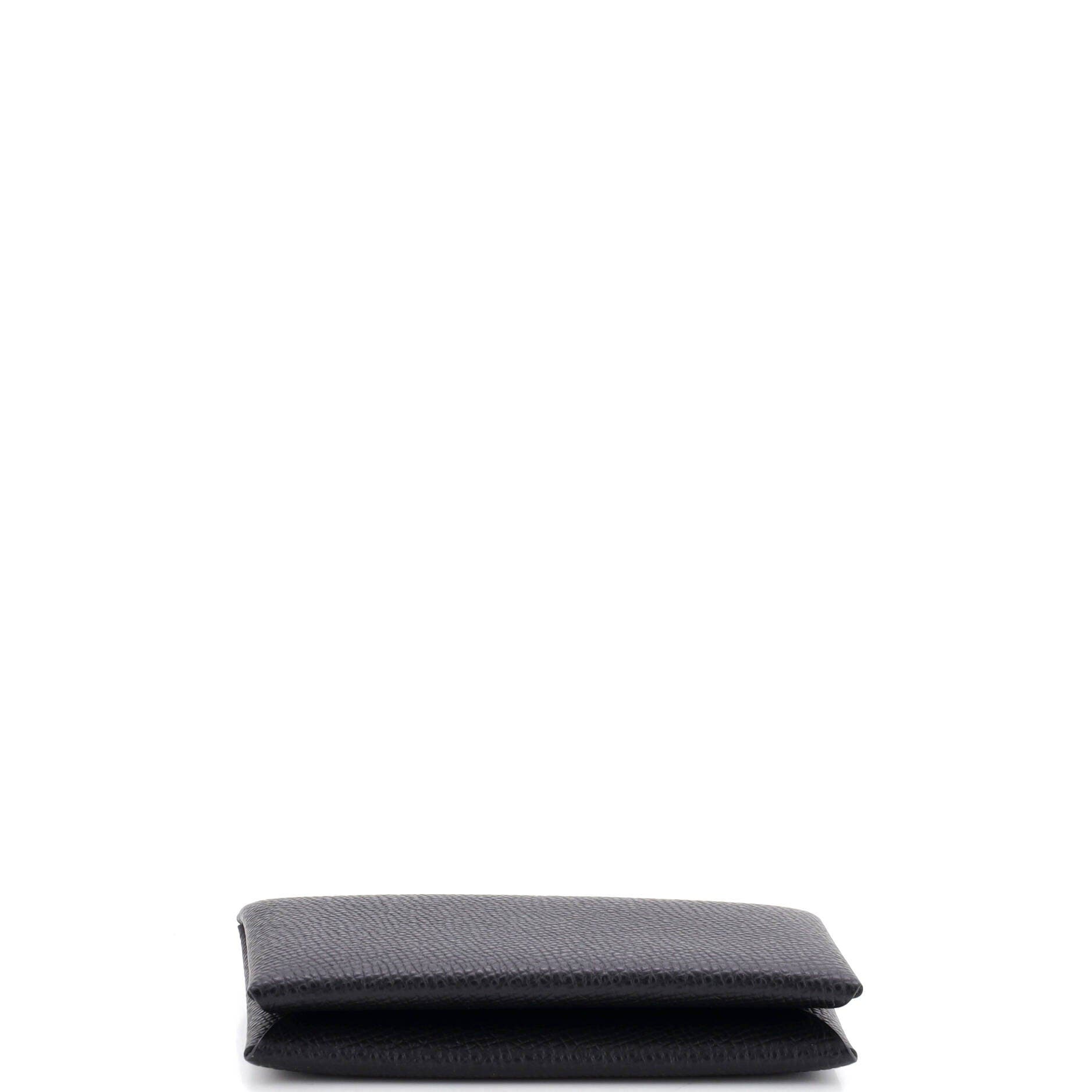 Calvi Duo Card Holder Epsom, Alternate, color, Black