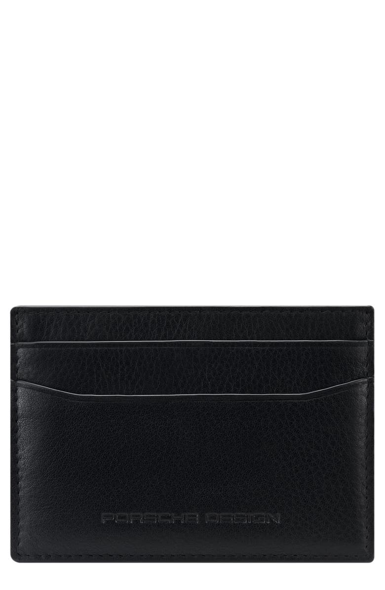 Porsche Design Classic RFID Card Holder Money Clip Wallet, Main, color, Black