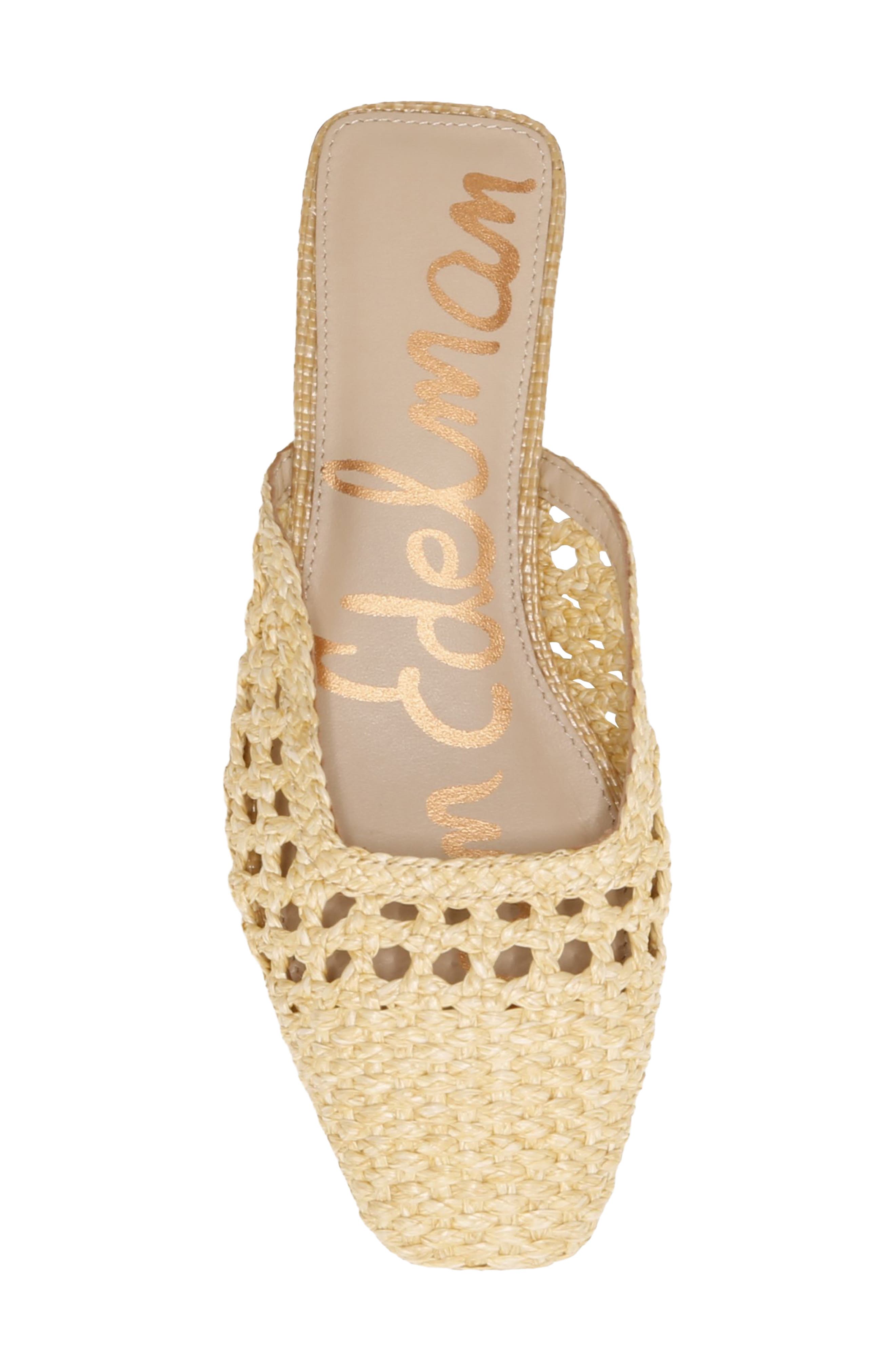 Nola Woven Mule, Alternate, color, BLEACHED BEECHWOOD