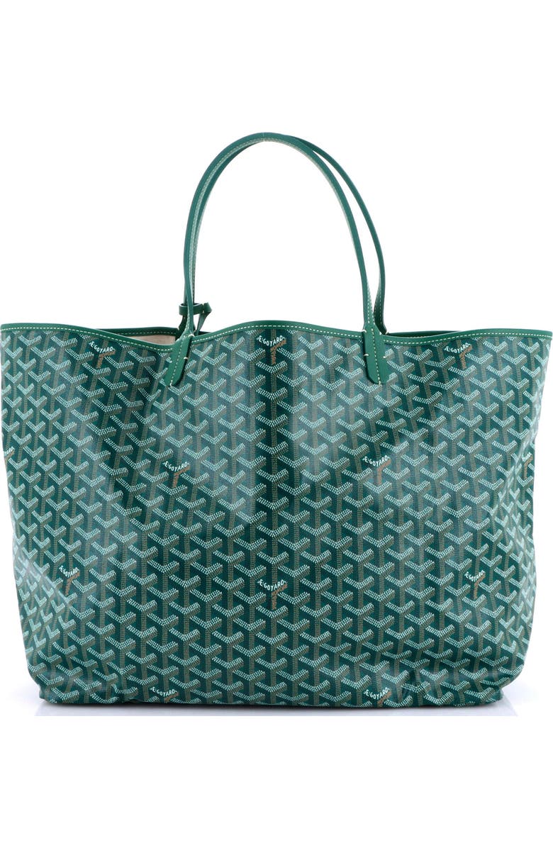 Pre-Owned Goyard Saint Louis Tote Coated Canvas GM, Main, color, Green