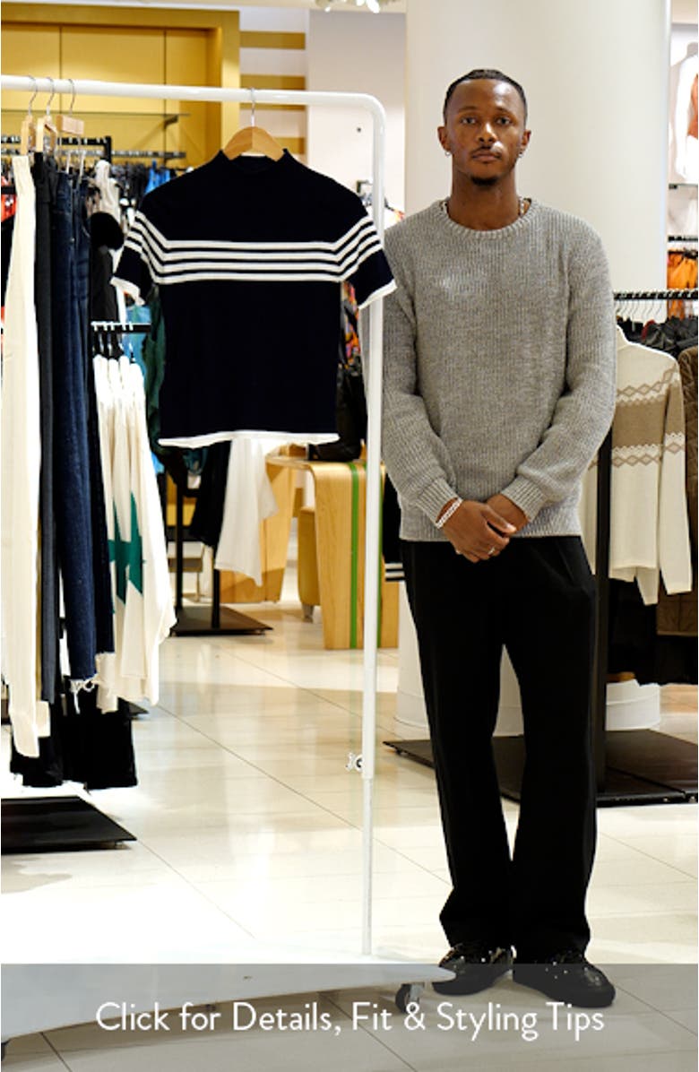 Stripe Short Sleeve Sweater, sales video thumbnail