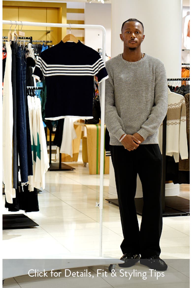 Stripe Short Sleeve Sweater video