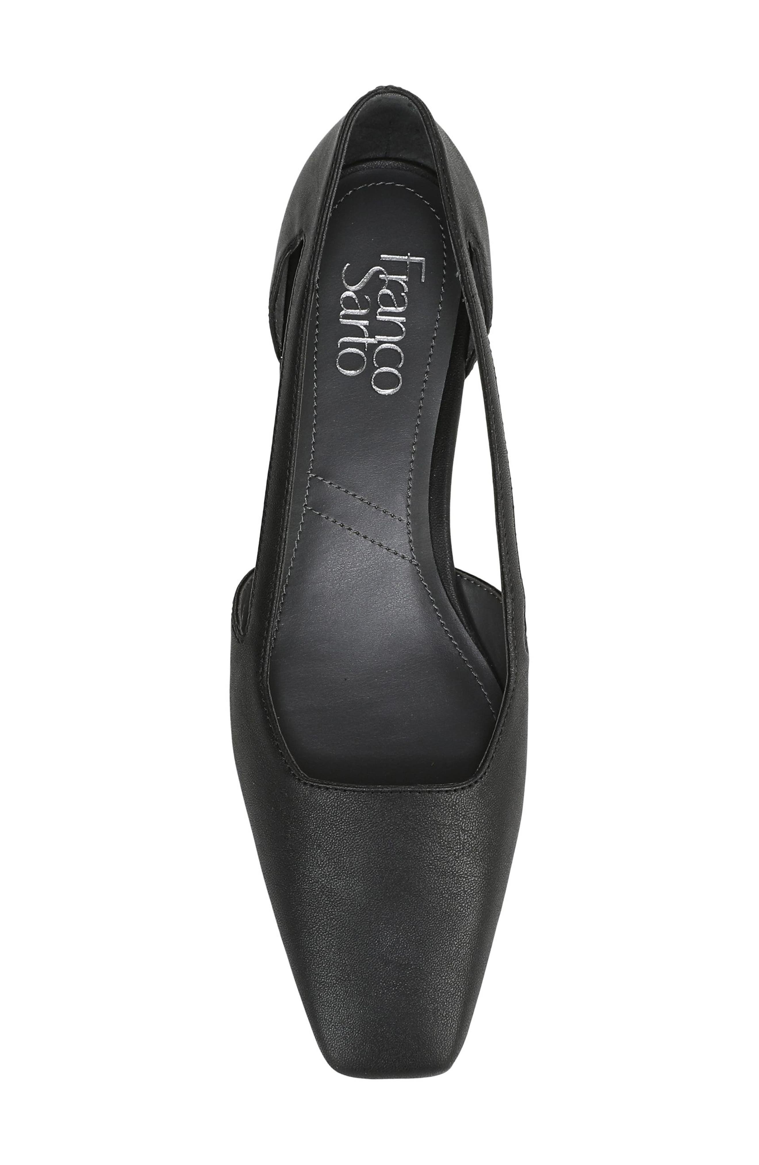 Franco Sarto Denzel Cutout Flat, Alternate, color, Black