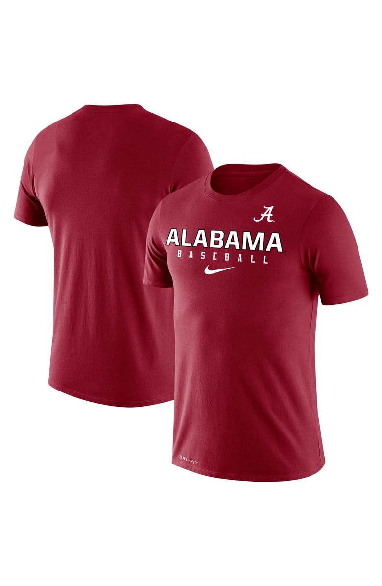 Nike Men's Nike Crimson Alabama Crimson Tide Baseball Legend Slim Fit Performance T-Shirt, Alternate, color, 