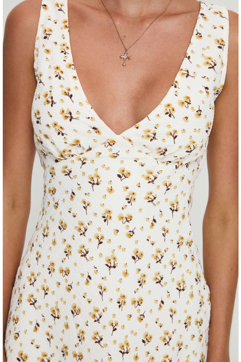 Nellie Floral Minidress, Alternate, color, YELLOW