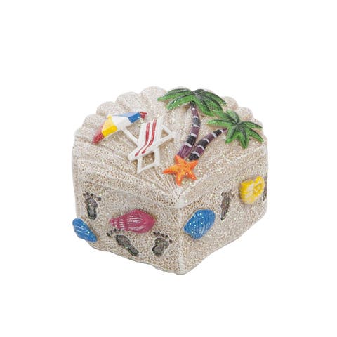 Resin Sand Shell Box Decor