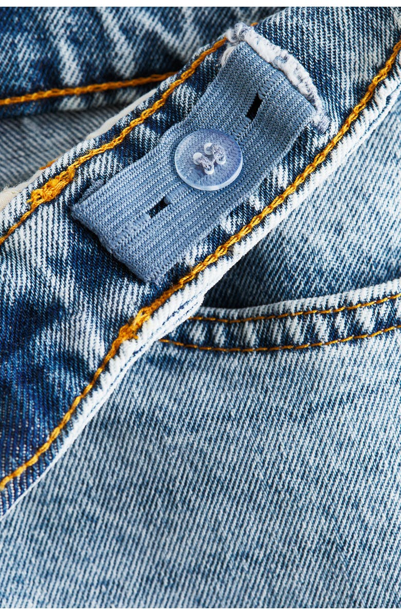 H&M Denim shorts, Alternate, color, Pale Denim Blue