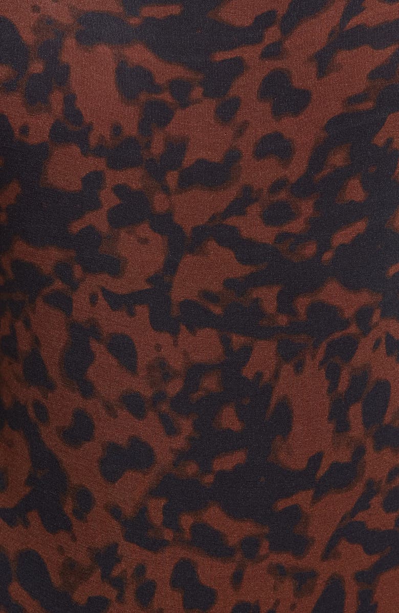 L'AGENCE Ford Tortoiseshell Print Bodysuit, Alternate, color, 