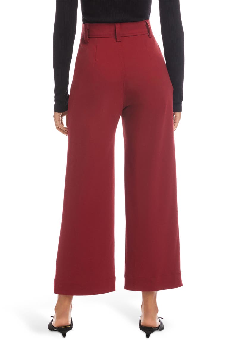 Rylee Crop Pants, Alternate, color, BRICK