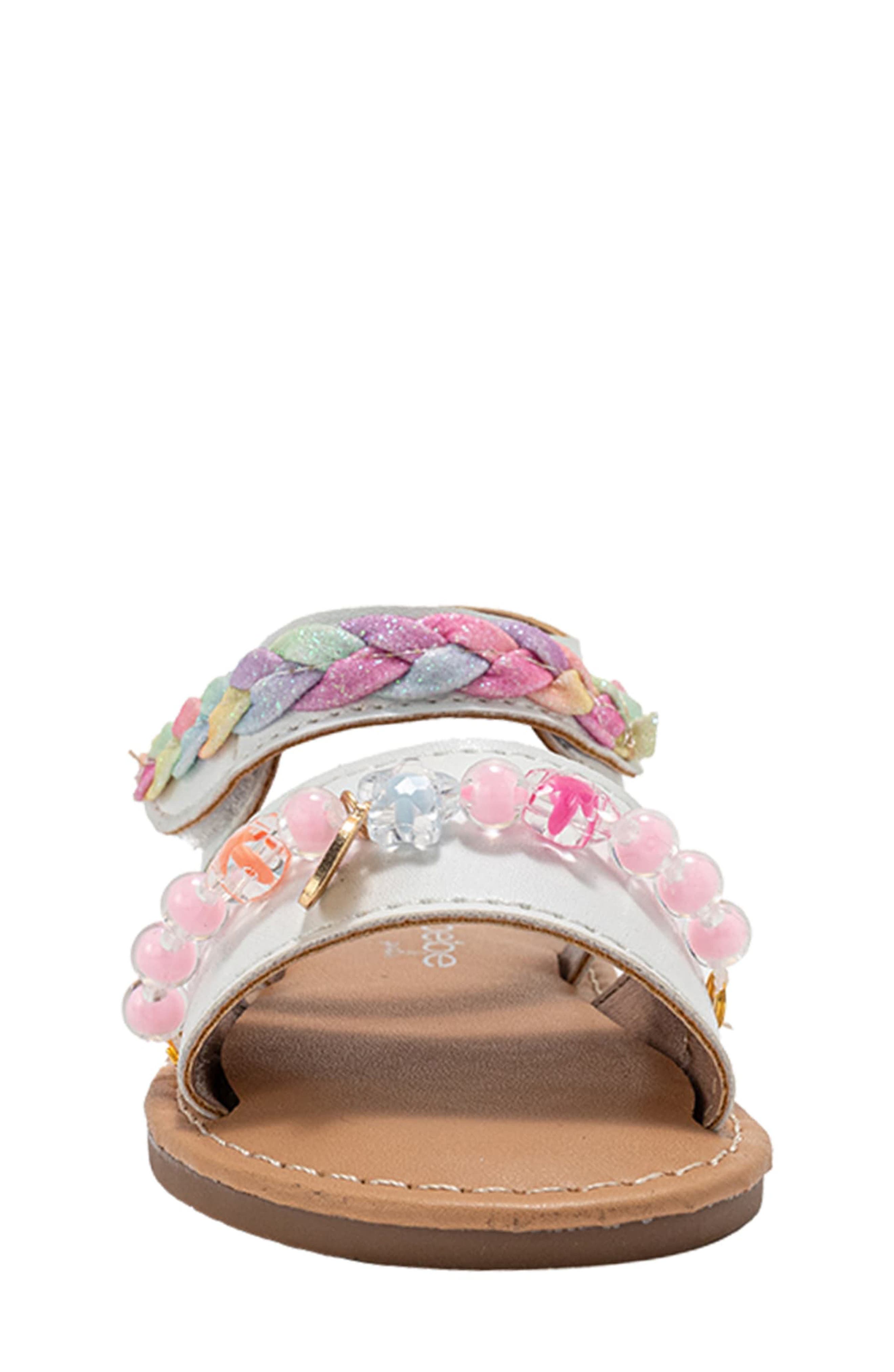 bebe Selah Sandal, Alternate, color, White