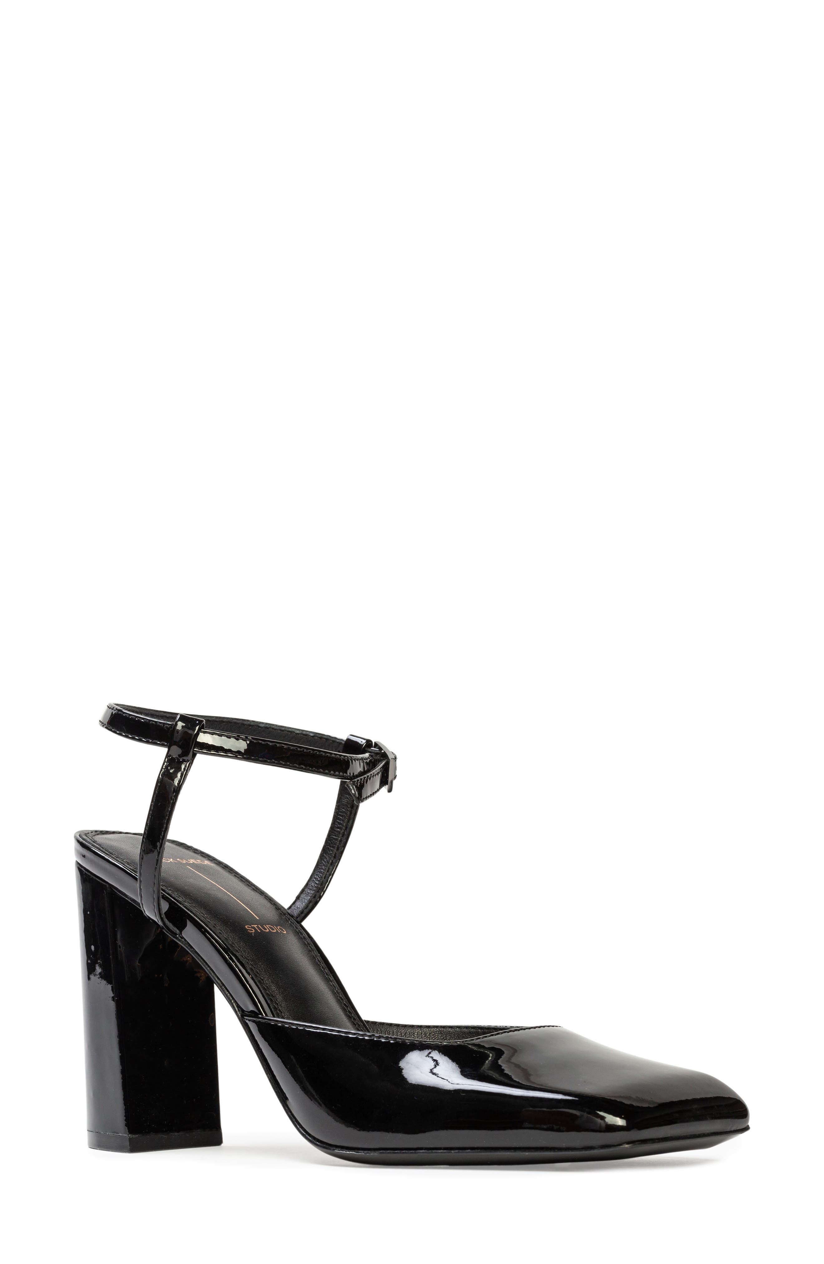 BLACK SUEDE STUDIO Meadow 90 Ankle Strap Pump, Main, color, 