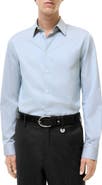 Burberry Slim Fit Striped Cotton Shirt