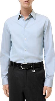 Burberry Slim Fit Striped Cotton Shirt