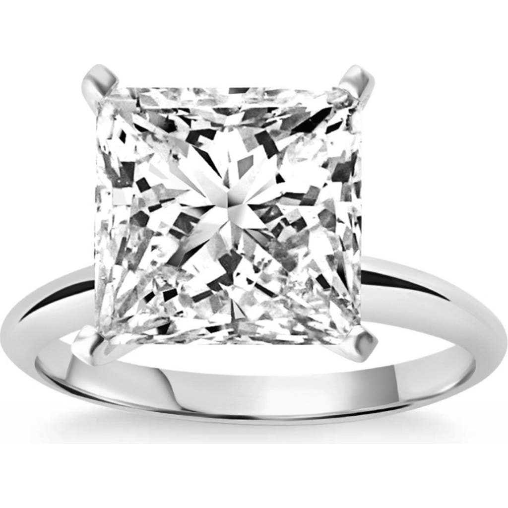 Bliss Diamond 3ct Certified Princess Cut Solitaire Diamond Engagement Ring 14k Gold Lab Grown In 14k Yellow Gold