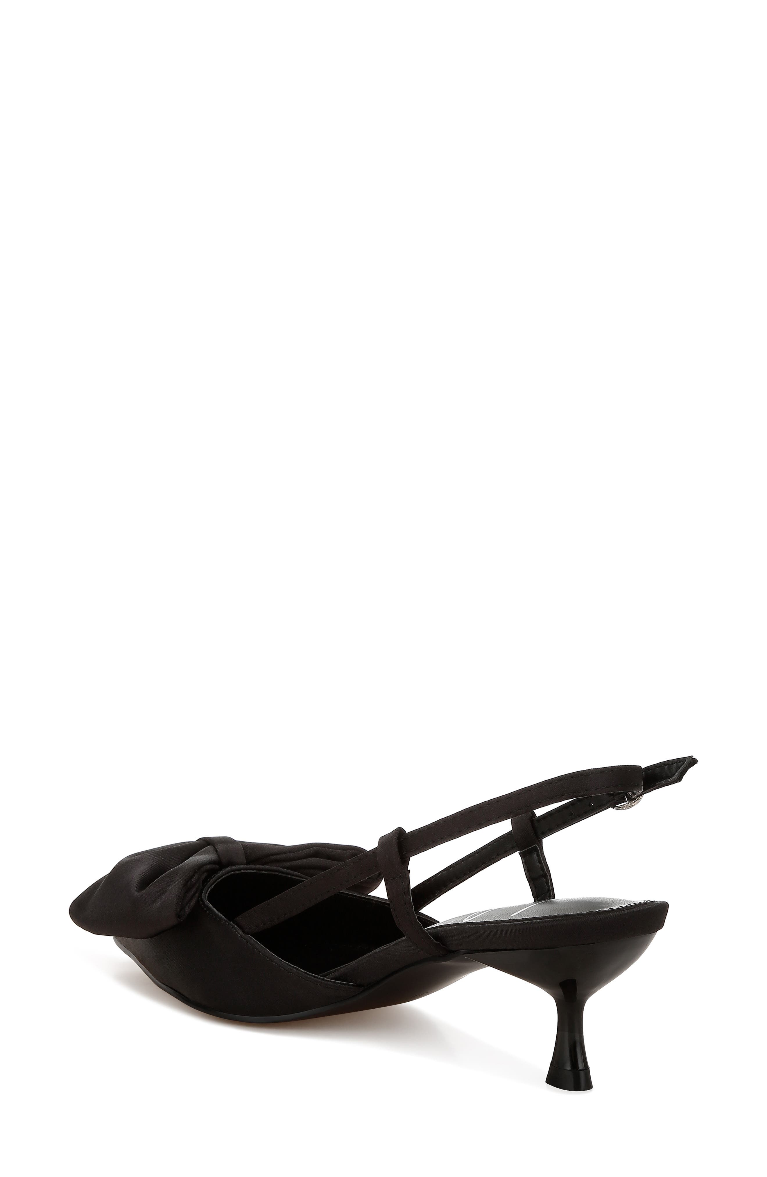 LONDON RAG Okshak Satin Bow Slingback Pump, Alternate, color, 