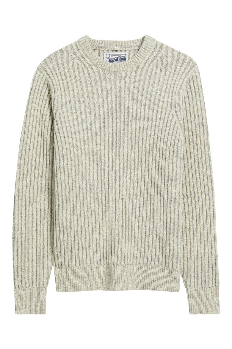 Two-Tone Crewneck Sweater, Main, color, OATMEAL