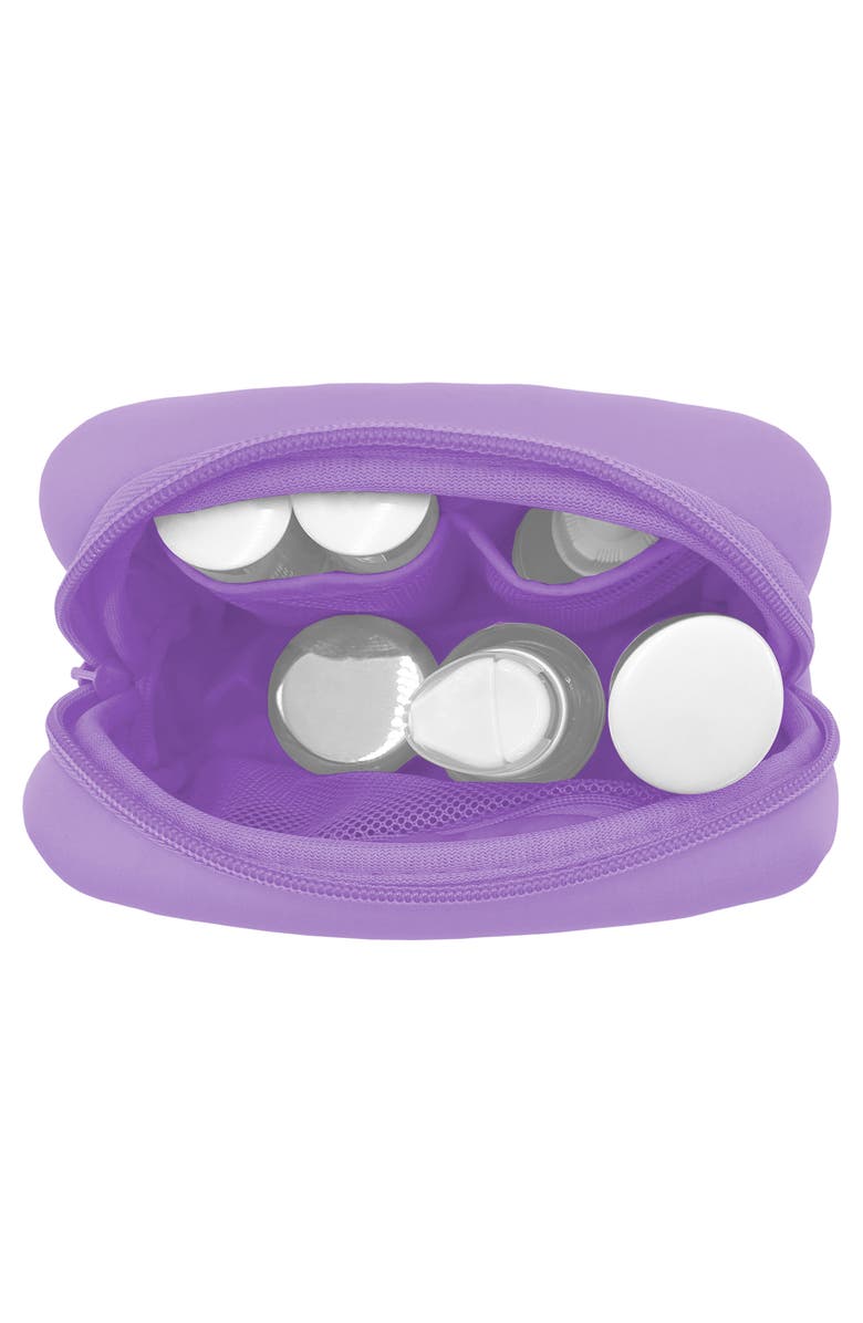 MYTAGALONGS Velour Mini Cosmetic Loaf Bag, Alternate, color, Lilac