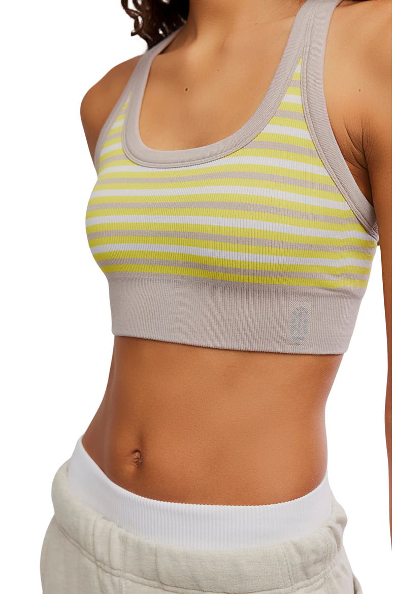 FP Movement Stripe Go To Sports Bra, Alternate, color, HIGHLIGHTER COMBO