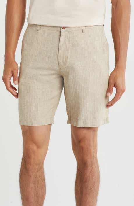 Tommy Bahama Metro Herringbone Linen & Cotton Blend Shorts