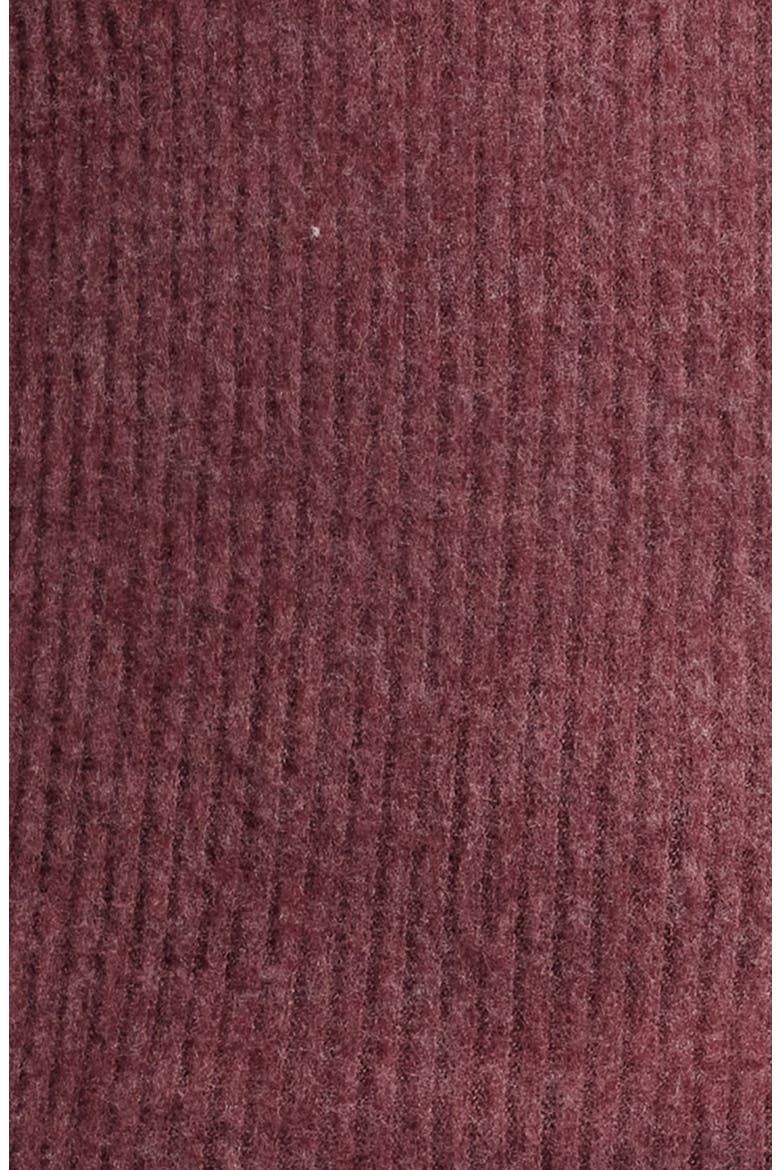 Empire Tie Back Rib Top, Alternate, color, WINE