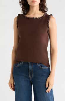 Braided Trim Sweater Tank