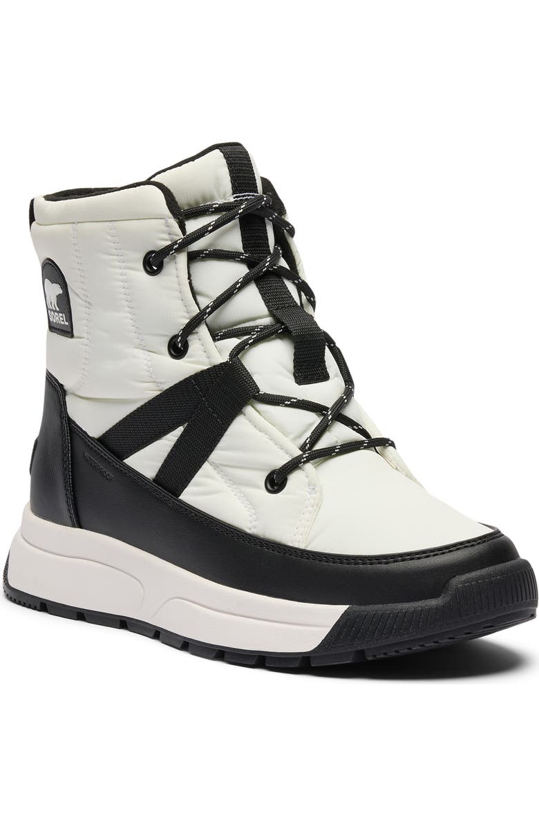 SOREL Whitney III Waterproof Mid Boot, Main, color, Sea Salt/ Black
