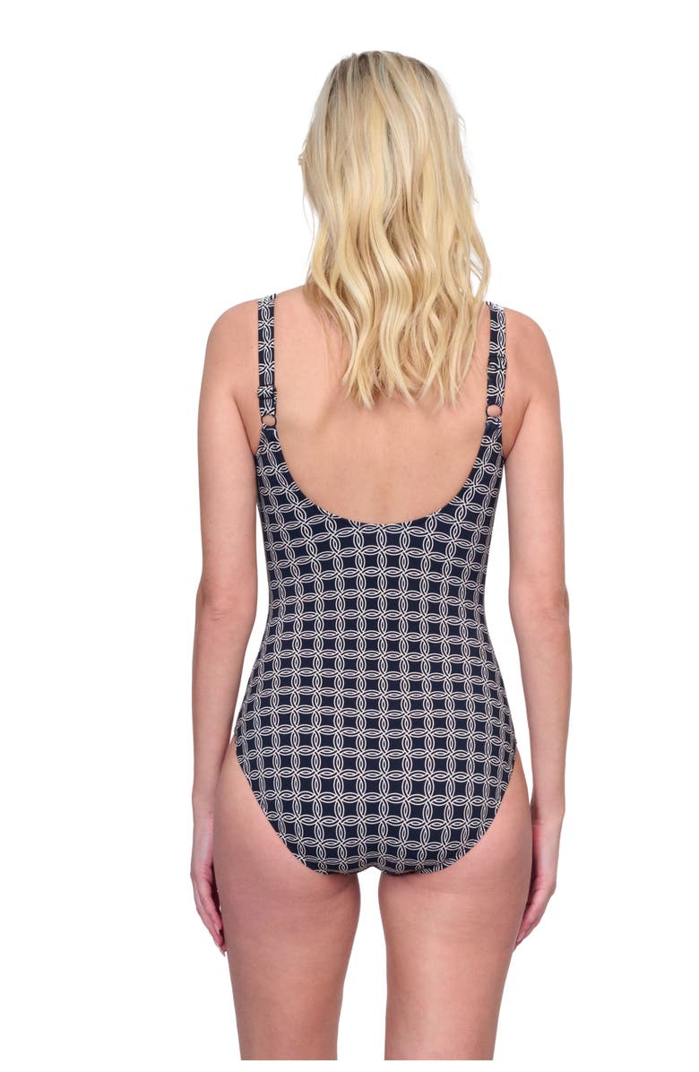 Gottex Golden Chic Square Neck One Piece, Alternate, color, 