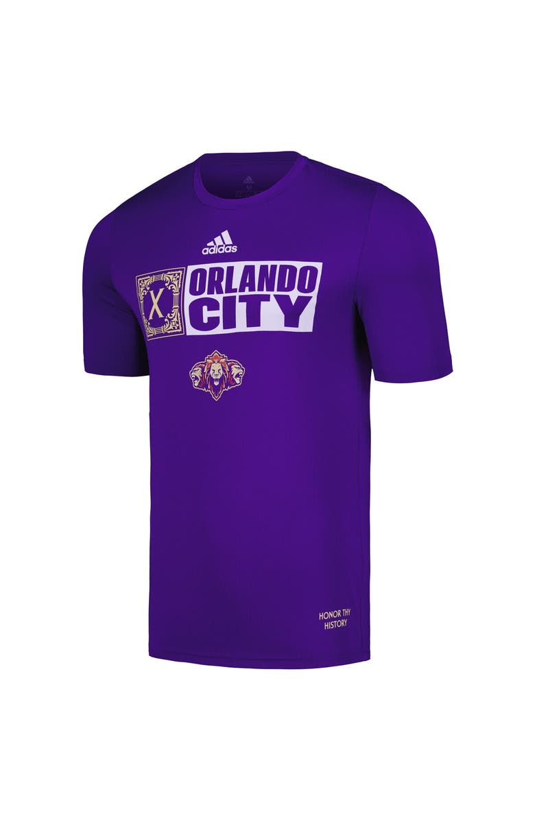adidas Men's adidas Purple Orlando City SC 2024 Jersey Hook AEROREADY T-Shirt, Alternate, color, 
