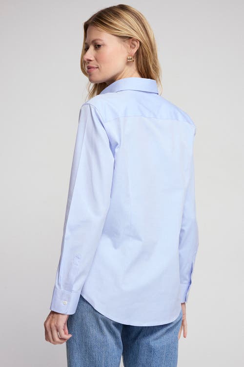 The Shirt By Rochelle Behrens The Jet Set Icon Shirt In Blue
