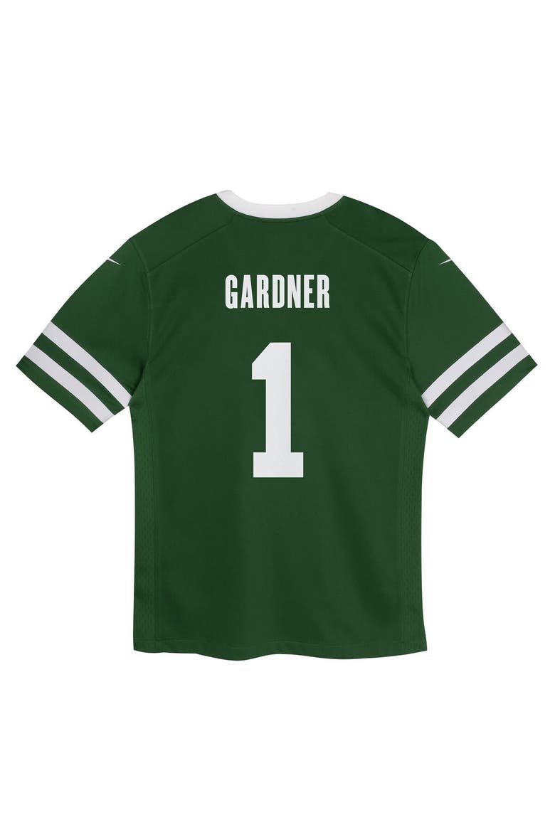 Preschool Nike Ahmad Sauce Gardner Legacy Green New York Jets Game Jersey, Alternate, color, Green
