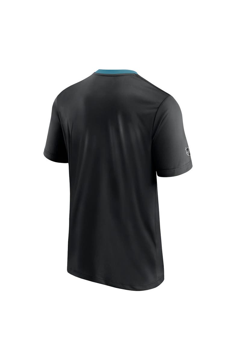 FANATICS Men's Fanatics Branded Black San Jose Sharks Authentic Pro Locker Room T-Shirt, Alternate, color,
