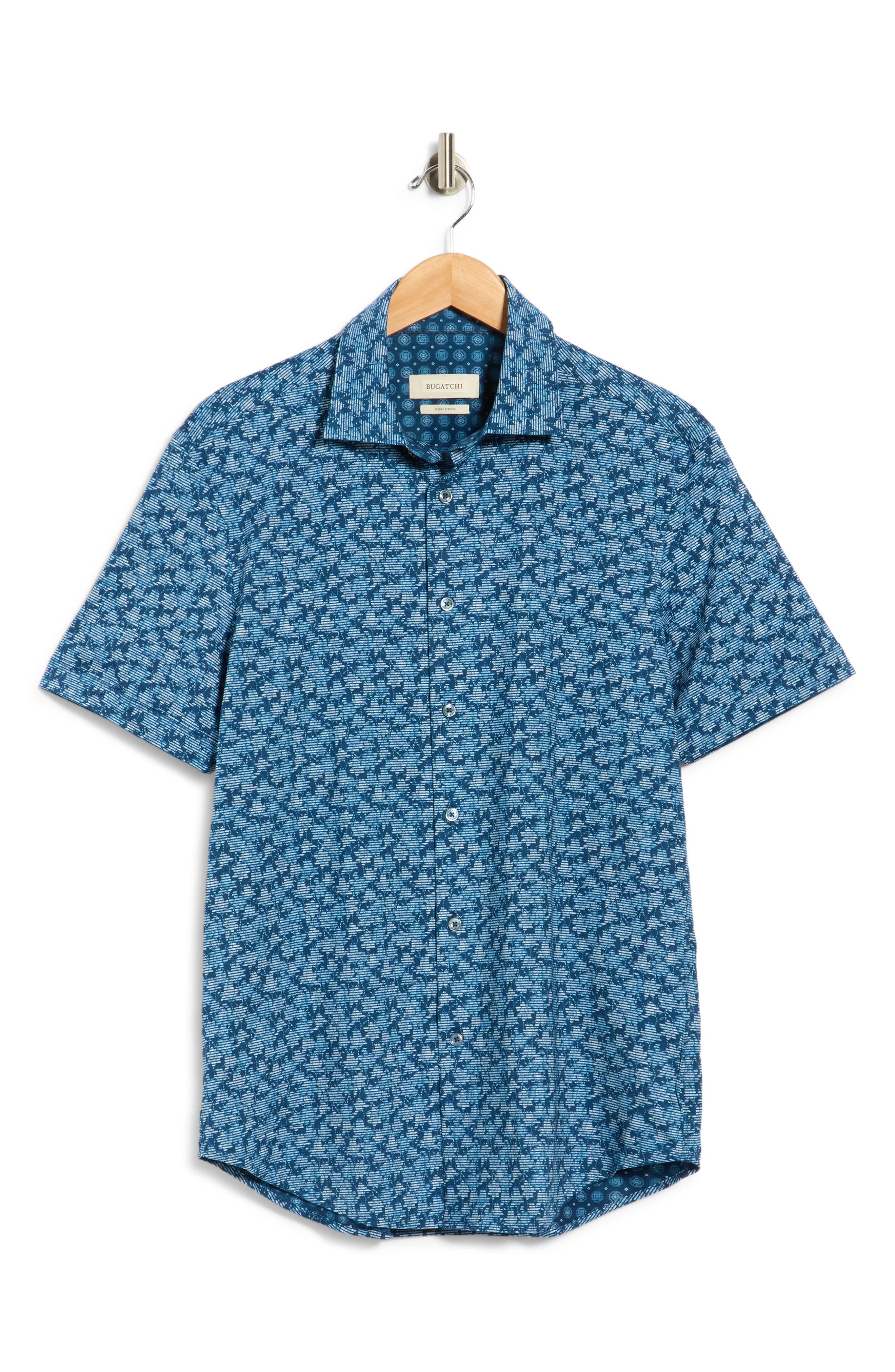 Bugatchi Short Sleeve Woven Shirt