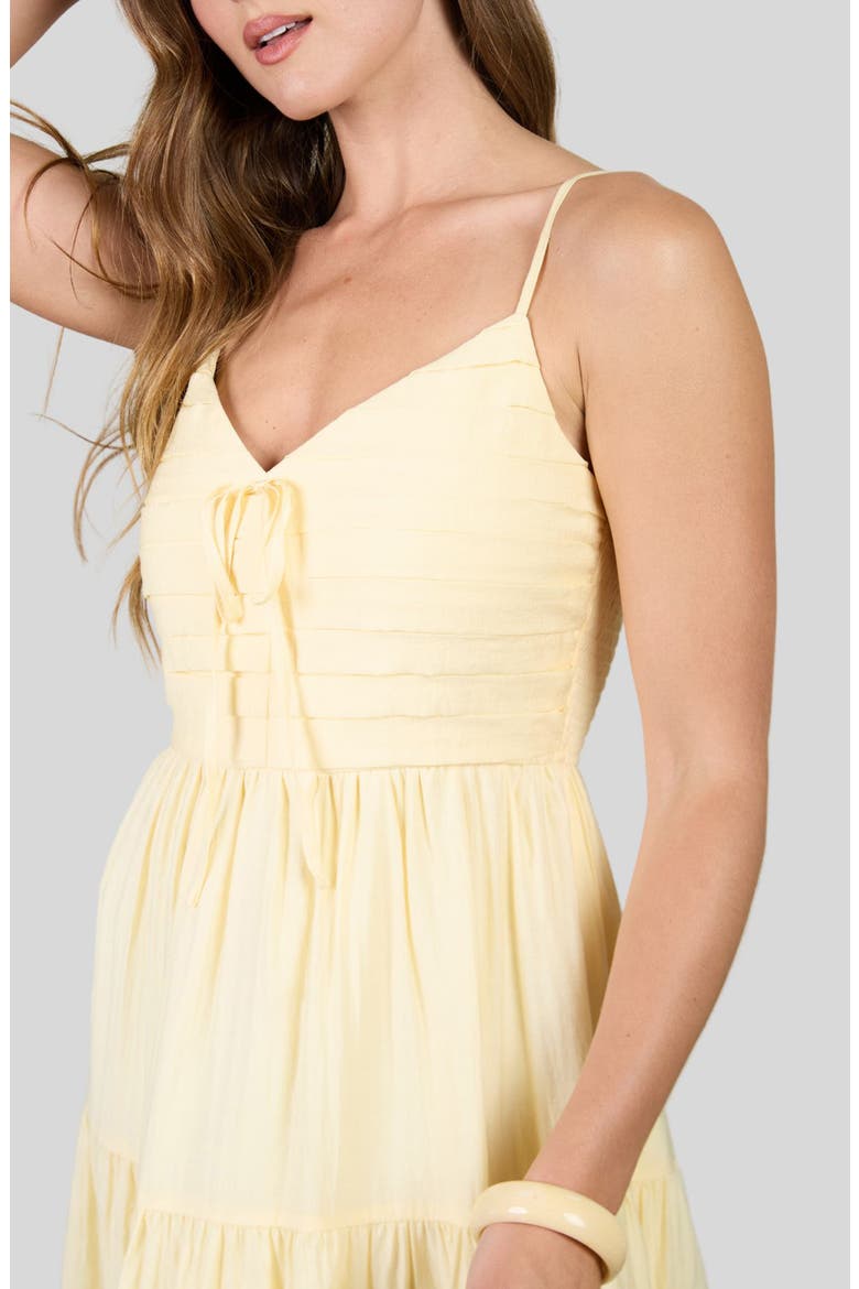 Tiered Maxi Sundress, Alternate, color, BUTTER YELLOW