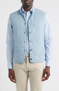 johnnie-O Bauer Quilted Water Resistant Snap-Up Vest