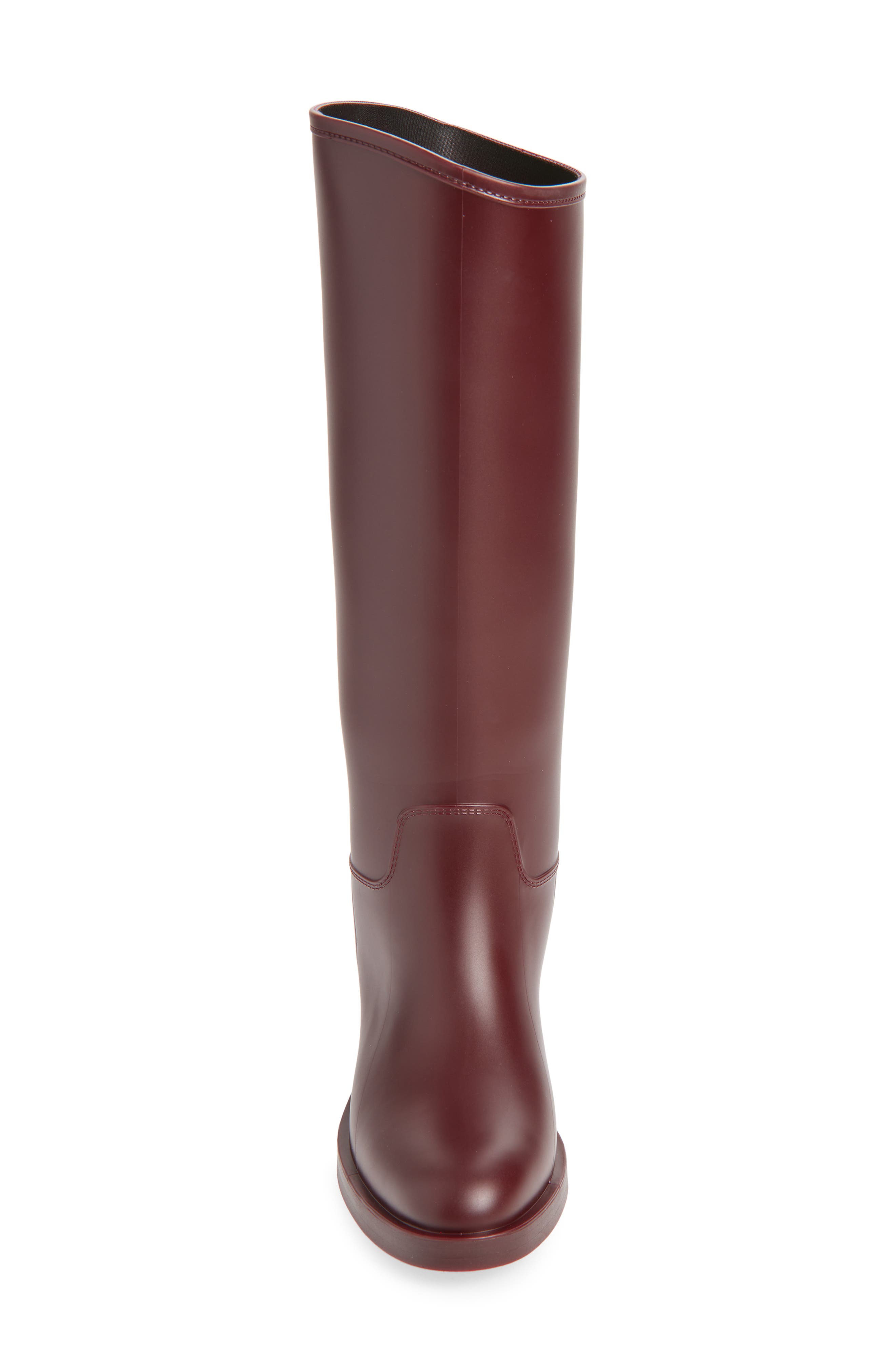 Jeffrey Campbell Torrential Knee High Boot, Alternate, color, Wine