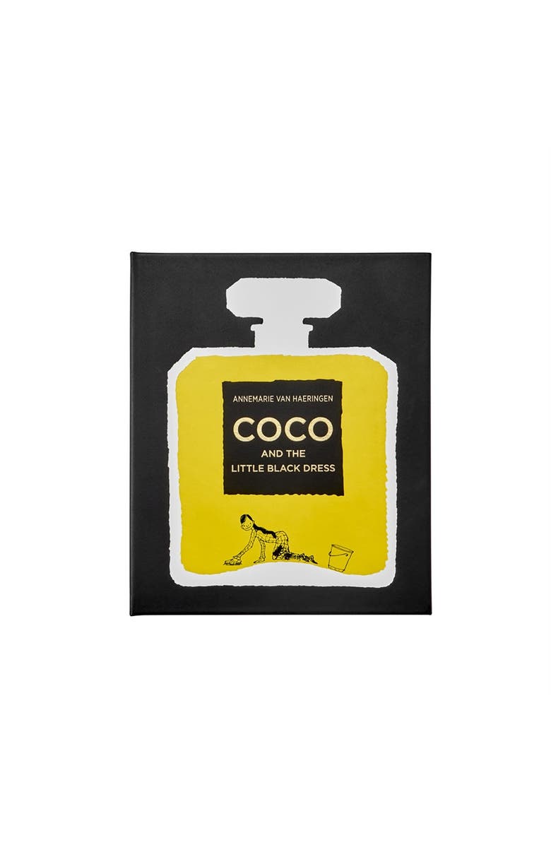 Graphic Image Coco and the Little Black Dress Leather Edition, Main, color, Black
