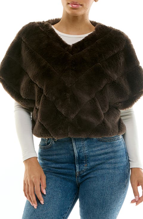Faux Fur Capelet