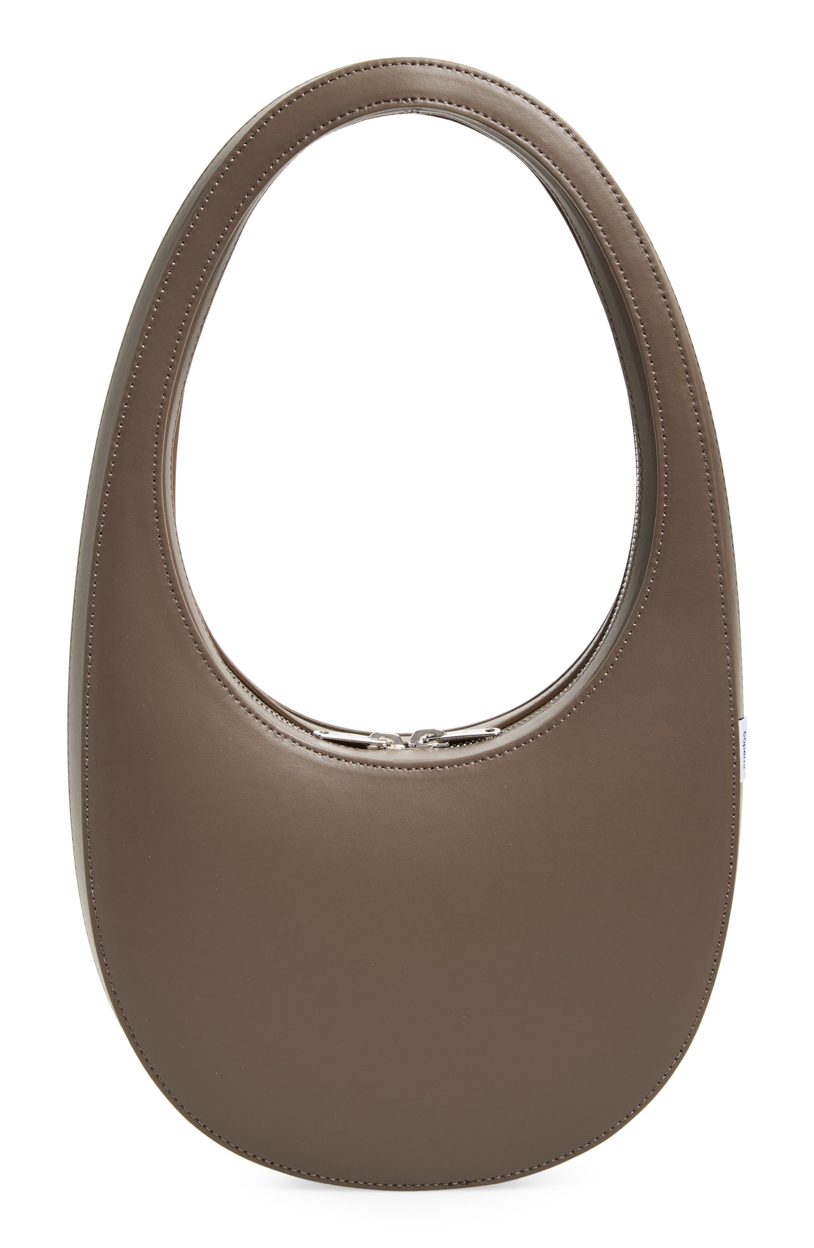 Coperni Swipe Leather Handbag, Alternate, color, Brown Brw