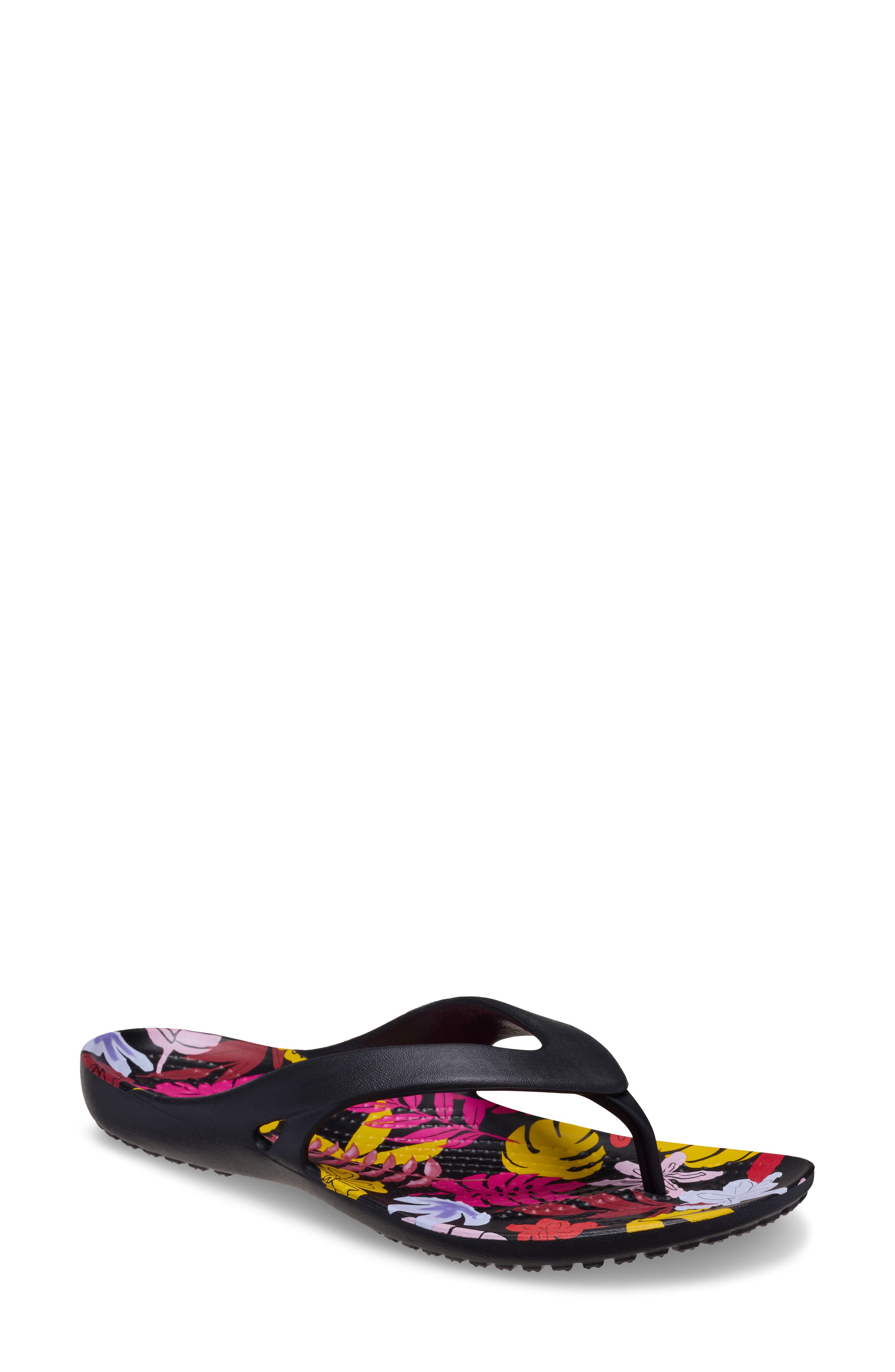 CROCS Kadee II Tropical Flip Flop Sandal, Main, color, 