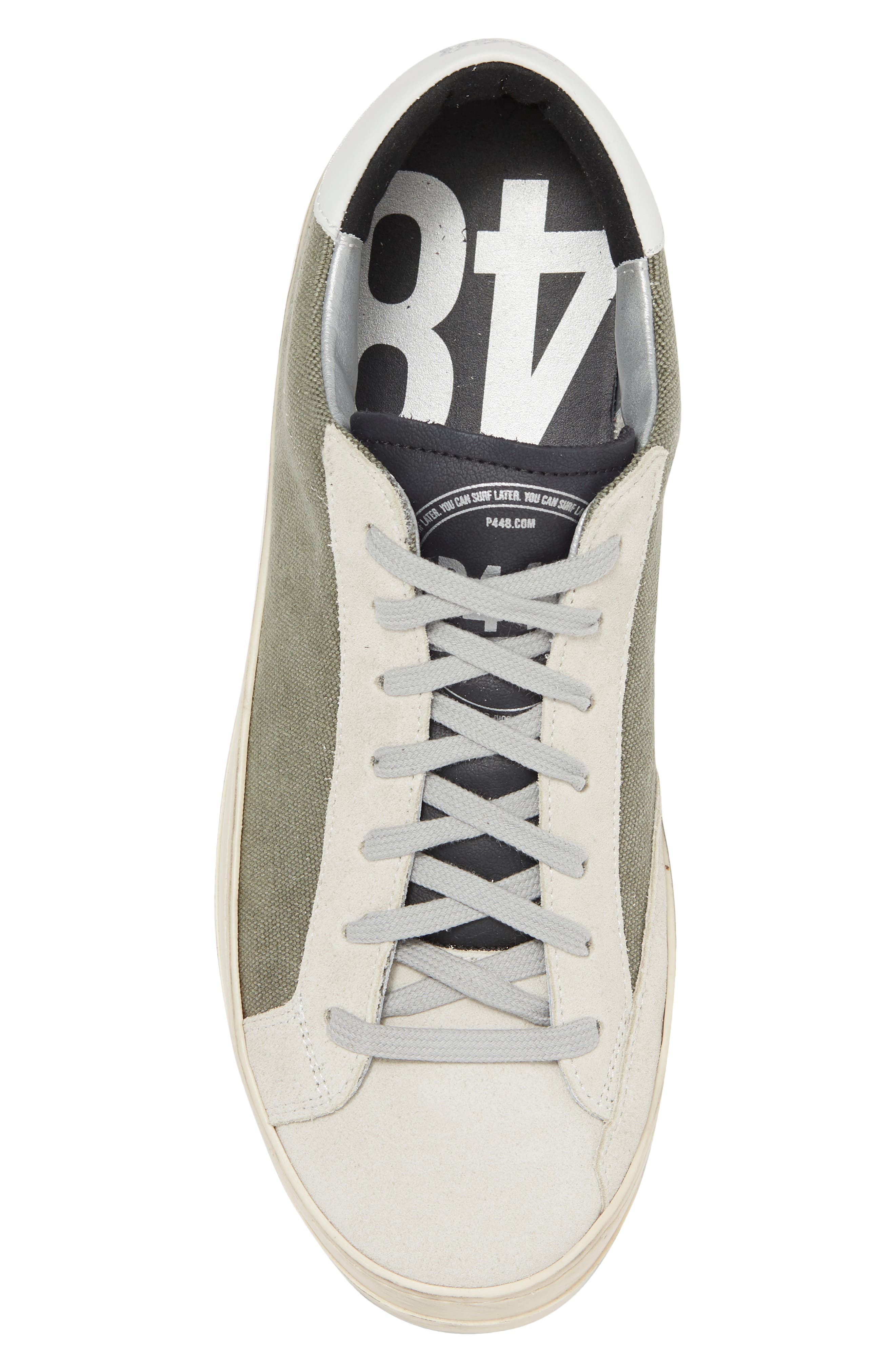 P448 John Leather Low Top Sneaker, Alternate, color, 
