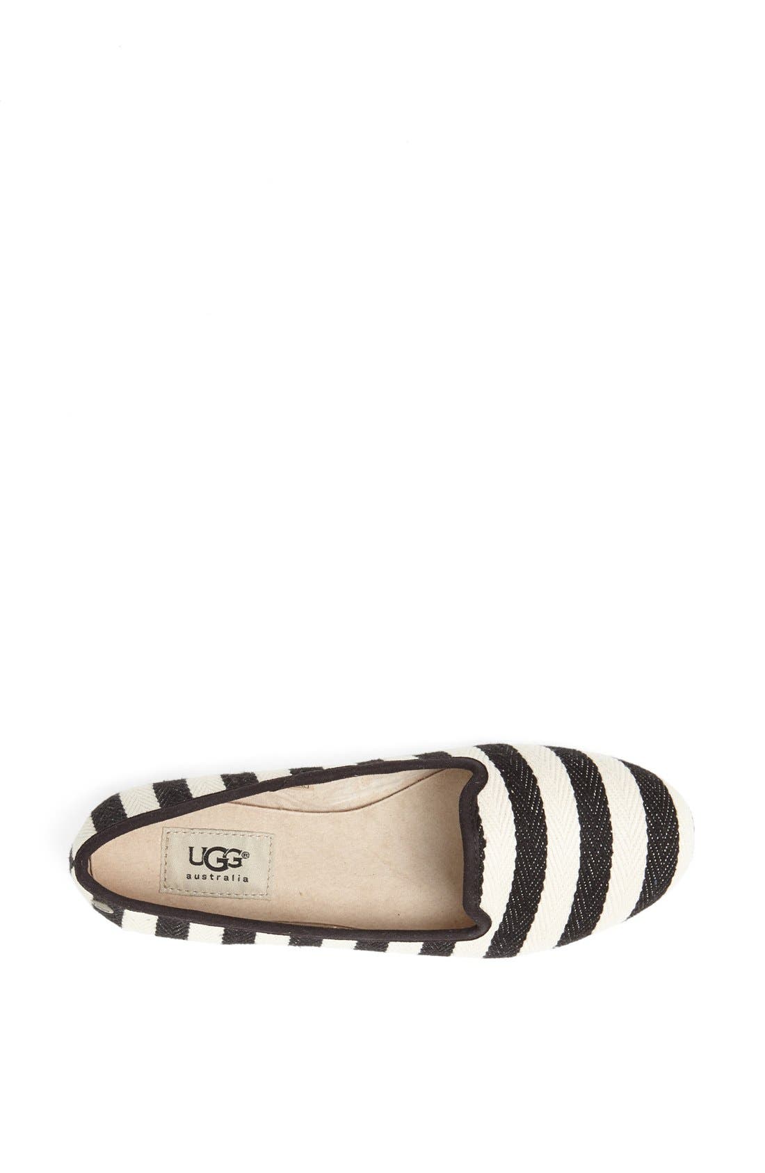 Australia 'Alloway Stripe' Flat, Alternate, color, BLACK