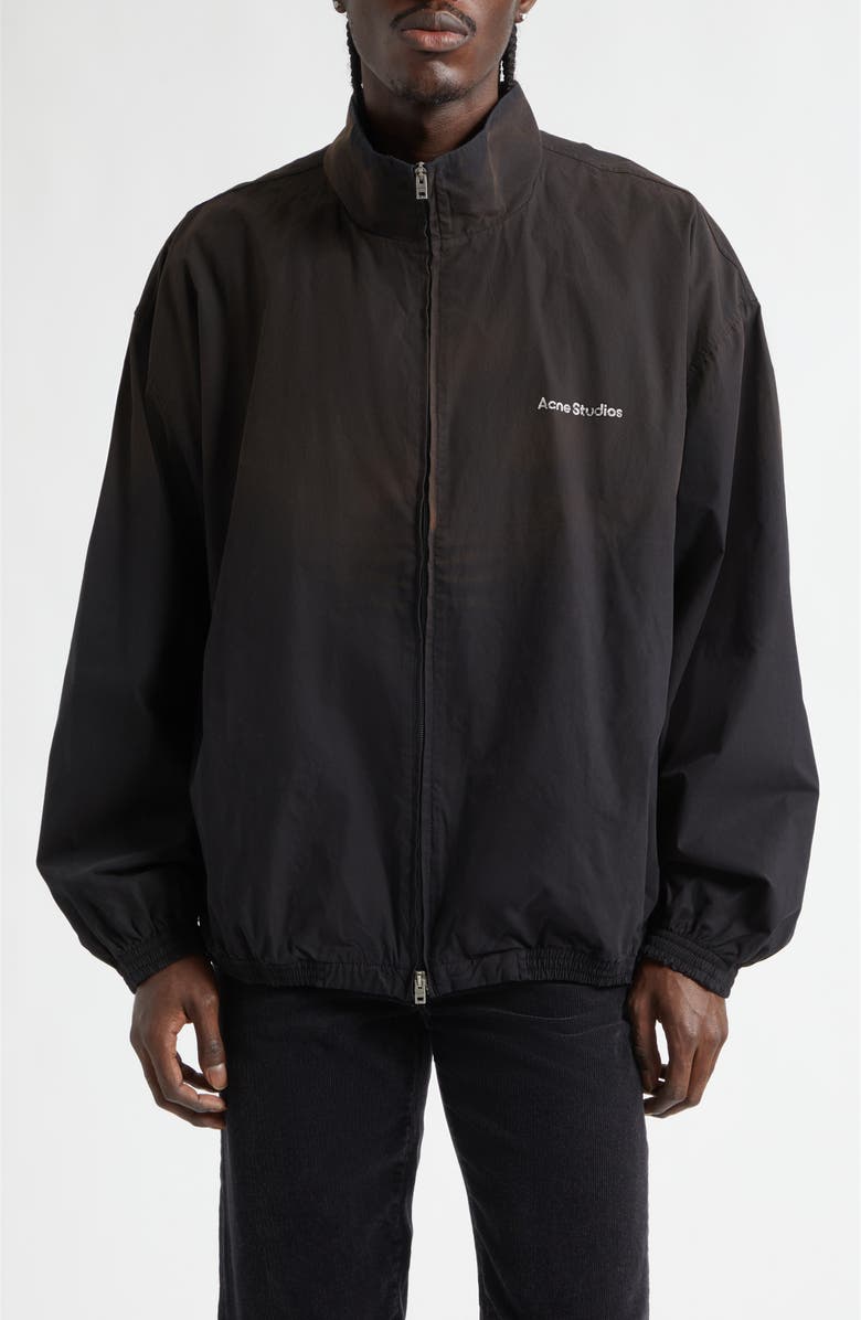 Acne Studios Olando Logo Jacket, Main, color, Black