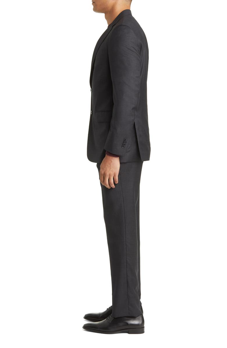Peter Millar Tailored Fit Plaid Wool Suit, Alternate, color,