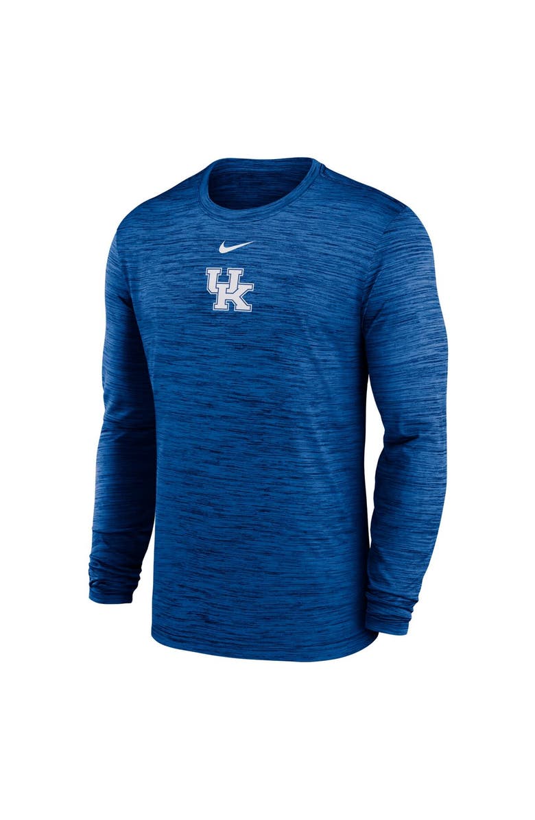 Nike Men's Nike Royal Kentucky Wildcats 2025 Sideline Velocity Performance Long Sleeve T-Shirt, Alternate, color, Royal
