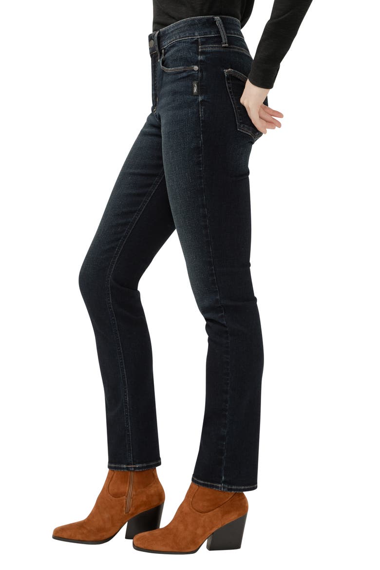 Avery High Waist Slim Straight Leg Jeans, Alternate, color, CONCERTO
