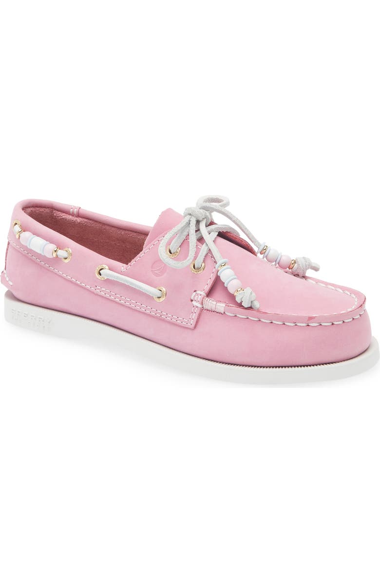Sperry Authentic Original 2-Eye Beaded Boat Shoe, Main, color, Mauve