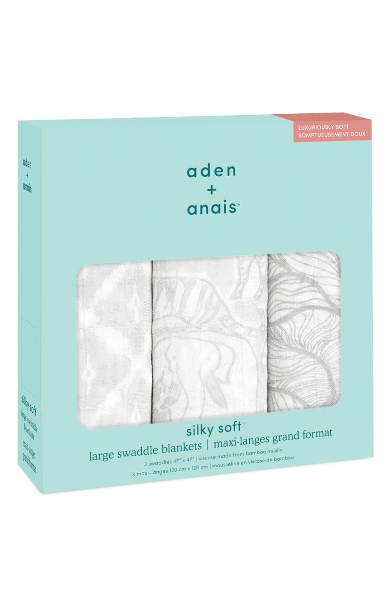 3-Pack Silky Soft Swaddling Cloths, Alternate, color, CULTURE CLUB